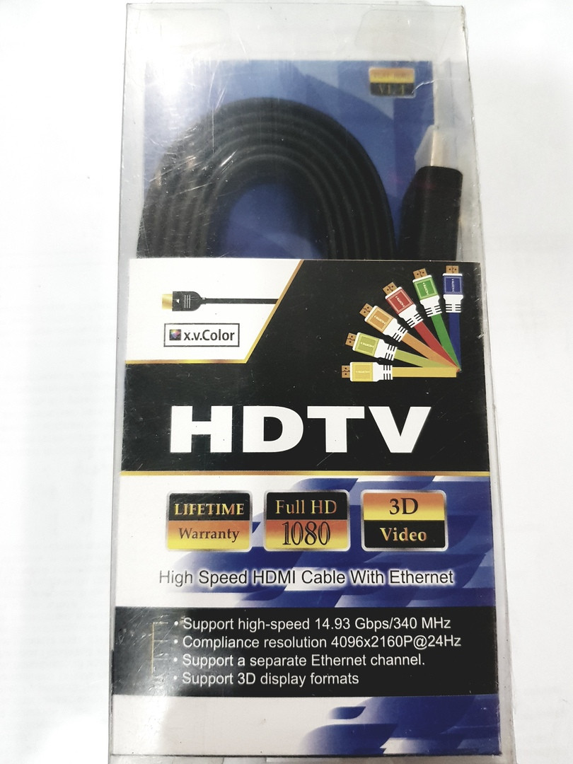 Кабель HDMI 3m (плоский)