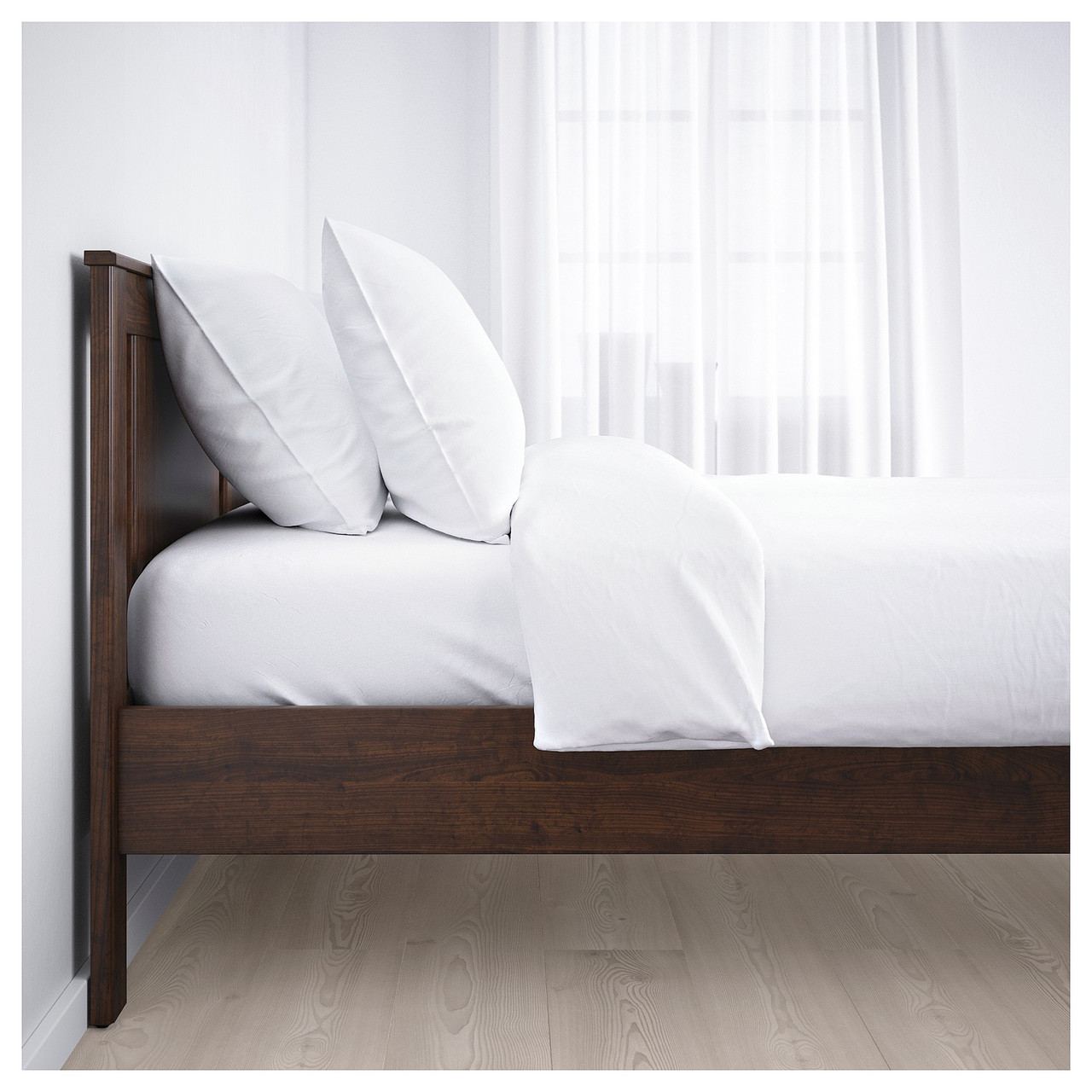 Кровать каркас СОНГЕСАНД коричневый 160х200 Лурой ИКЕА, IKEA - фото 4 - id-p50085139