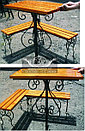 Металлические столы и лавки на кладбище, фото 6
