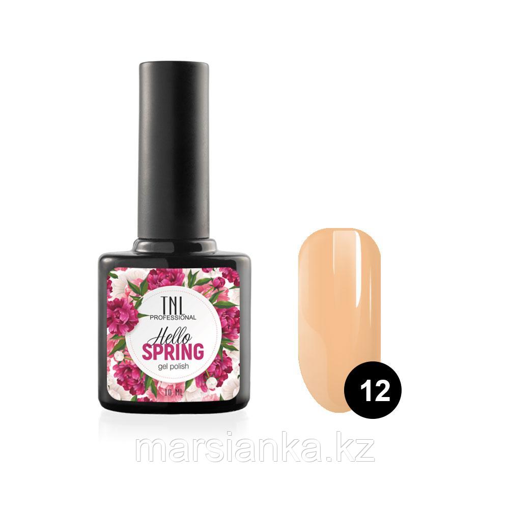 Гель-лак TNL Hello Spring #12 абрикосовый щербет, 10мл