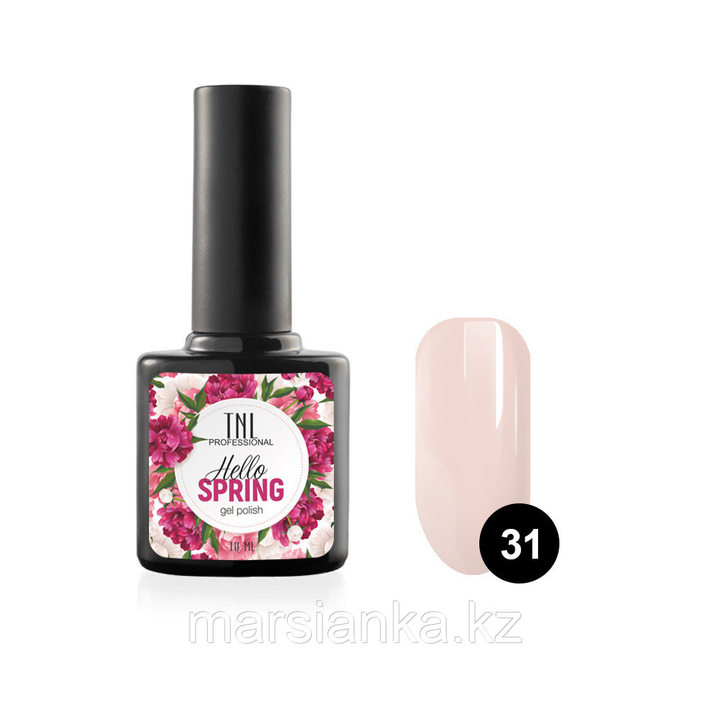 Гель-лак TNL Hello Spring #31 бежевый, 10мл