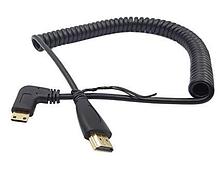 Кабель Спираль Mini HDMI to HDMI (Spiral)