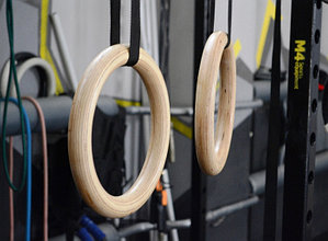 Топовые гимнастические кольца из дерева (32 мм)