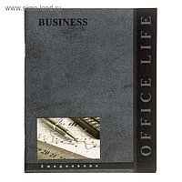 Ежедневник недатированный А5, 48 листов на скрепке "Офисный стиль-9", мягкая обложка, матовая ламинация