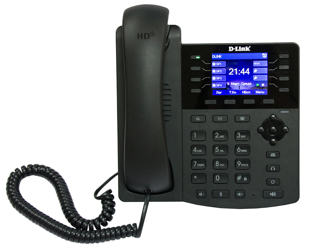 D-Link DPH-150S/F5 IP-телефон с цветным дисплеем, 1 WAN-портом 10/100Base-TX и 1 LAN-портом 10/100Base-TX