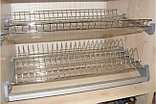 Посудодержатель кухонный встраеваемый в шкаф 800 хром с релингом, фото 2