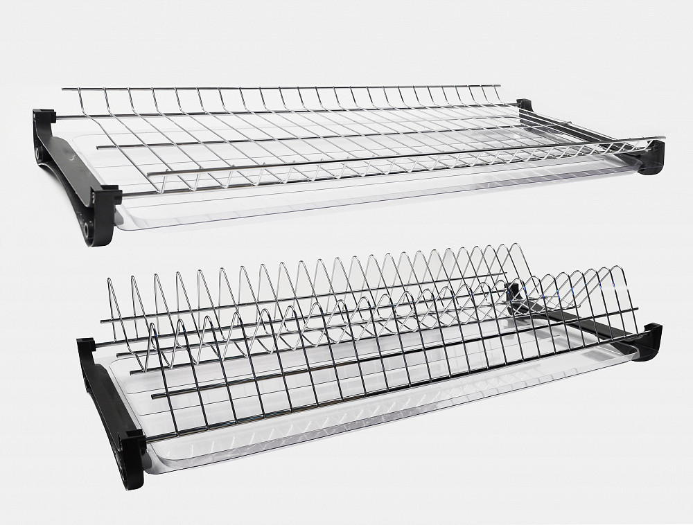 Посудодержатель кухонный встраеваемый в шкаф 900 хром, фото 1