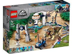 75937 Lego Jurassic World Нападение трицератопса, Лего Мир Юрского периода