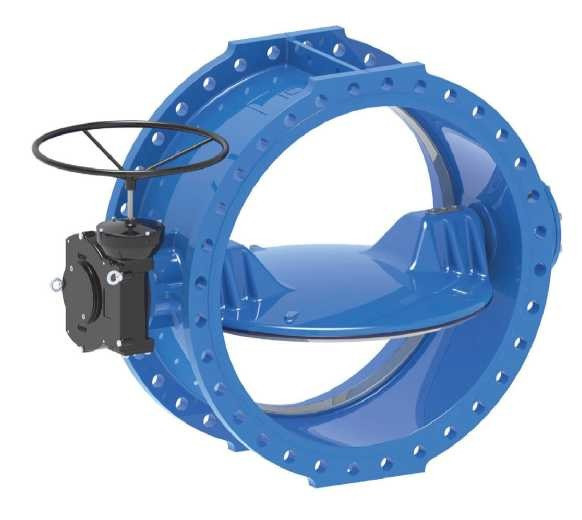 Затвор AVK дисковый поворотный с двойным эксцентриком DN 200 PN 10/16