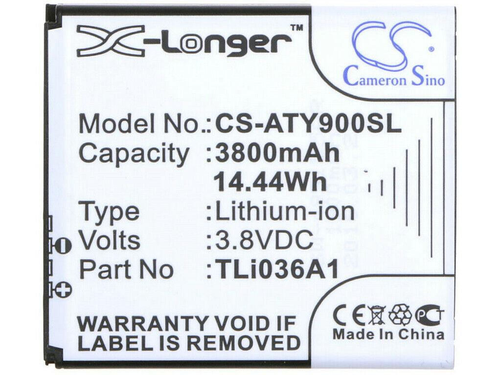 Заводской аккумулятор для Роутера Alcatel Link Y900 (TLi036A1, 3800 mAh)
