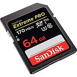 Карта памяти SDXC SanDisk Extreme Pro 64 Gb 170 Mb/s, 1000x (UHS-I / V30 /U2 Class 10), фото 3