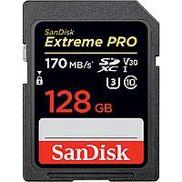 Карта памяти SDXC SanDisk Extreme Pro 128 Gb 170 Mb/s, 1000x (4K-UHD, V30 /U3 Class 10)