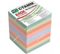 Блок для записей СТАММ цветной пастельный тон 8х8х8 см