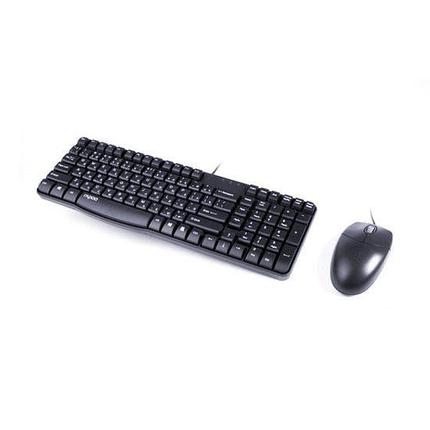 Комплект Клавиатура + Мышь, Rapoo, N1820, Оптическая мышь, 1000DPI, USB, Анг/Рус/Каз, 1,6 Метра, фото 2