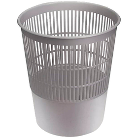 Корзина 14 литров сетчатая серая - гладкая сетчатая поверхность- h =300-