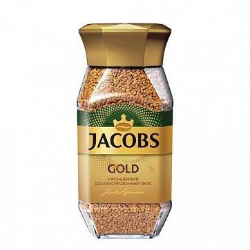 Кофе растворимый Jacobs Gold, 95 гр, стеклянная банка, фото 2