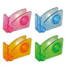 Лента клейкая 19ммx30м, прозрачная, в диспенсере