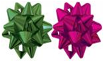 Набор из 2-х металлизированых бантов-цветков (малых) для праздничной упаковки, фото 2
