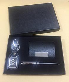 Набор подарочный 207 (ручка, брелок, визитница)