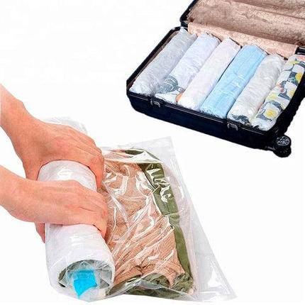 Пакет вакуумный скручивающийся дорожный Roll Up Bag (50x35 см), фото 2