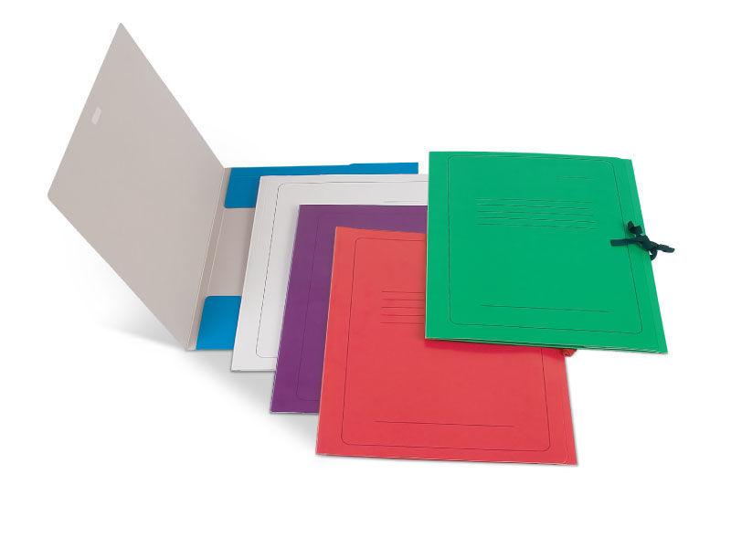 Папка д/бумаг А4 с завязками карт. 300г/м2,фиолетовый