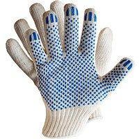 Перчатки рабочие х/б с ПВХ  4  нити