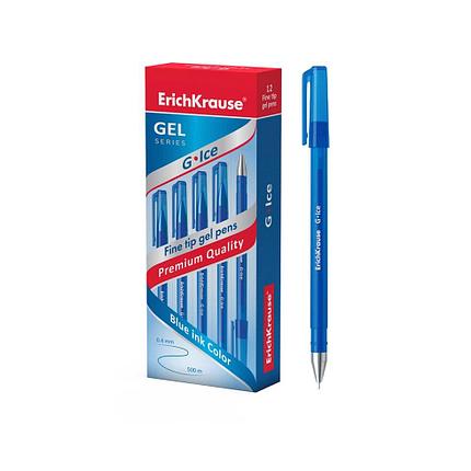 Ручка гелевая ErichKrause® G-Ice, цвет чернил синий, фото 2