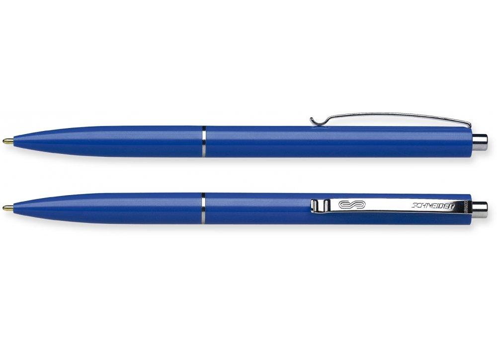 Ручка шариковая , 1,0мм, автомат, синяя, корпус синий Schneider - фото 1 - id-p63802723
