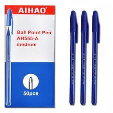 Ручка шариковая AIHAO 555A, синий, фото 2