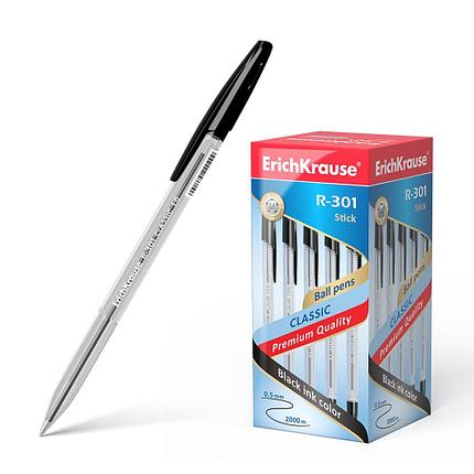 Ручка шариковая ErichKrause® R-301 Classic Stick 1.0, цвет чернил черный, фото 2