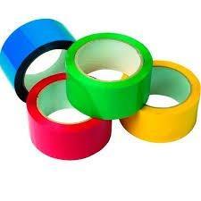 Скотч упаковочный цветной 48х50 красный