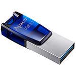 Флешка USB Apacer AH179, 16GB, microUSB (Android/­OTG), Синий
