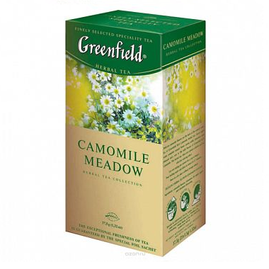 Чай Greenfield Camomile Meadow, травяной, 25 пакетиков