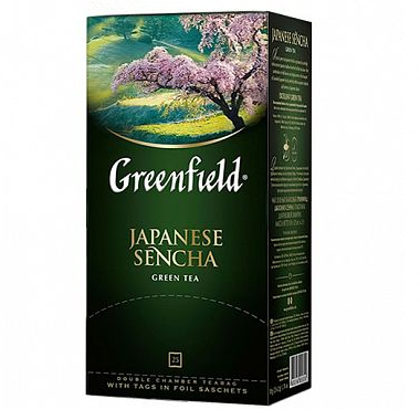 Чай Greenfield Japanese Sencha, зеленый, 25 пакетиков