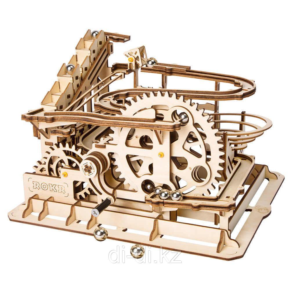 Деревянный 3D конструктор Robotime Waterwheel Coaster