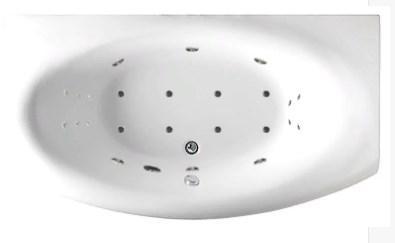 Акриловая ванна с гидромассажем. Джакузи. Нега170*94 СМ. (Общий массаж + спина + ног + дна), фото 2