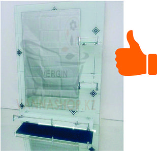 Зеркало настенное для ванной комнаты (Белый)