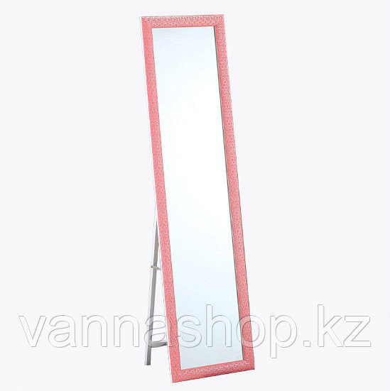 Напольное зеркало розового цвета в гипсовой рамке - фото 4 - id-p63813341