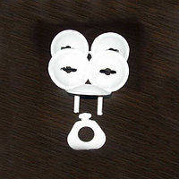 Заглушка круглая в розетку  с ключом, 5шт.