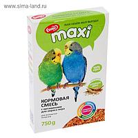 Корм «Ешка MAXI» для волнистых попугаев, с витаминами для окраса пера, 750 г