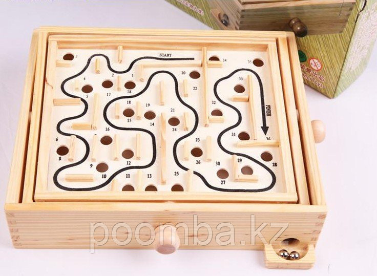 Деревянный лабиринт Maze Games