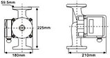 Циркуляционный насос RS 370 GF (Ø 50 мм | 450 Вт | 7,5 м3/час | 11 м), фото 2
