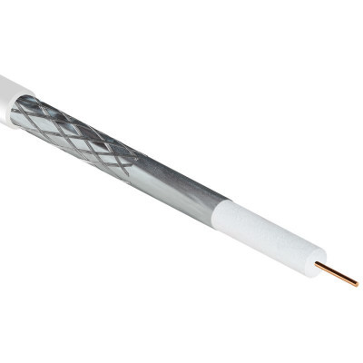 Кабель RG-6U (75 Ом) 100м белый (01-2201) REXANT
