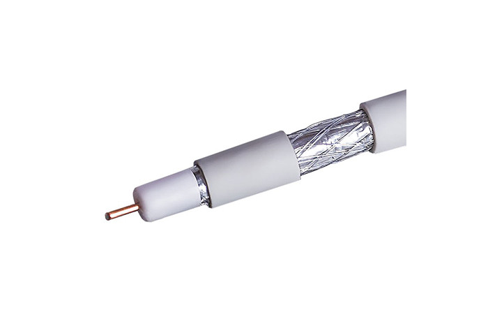 Кабель RG-6U, 75 Ом, м., белый PROCONNECT LIGHT (01-2251) REXANT