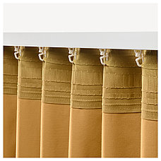 шторы затемняющие САНЕЛА  золотисто-коричневый  290x300 см ИКЕА IKEA, фото 2