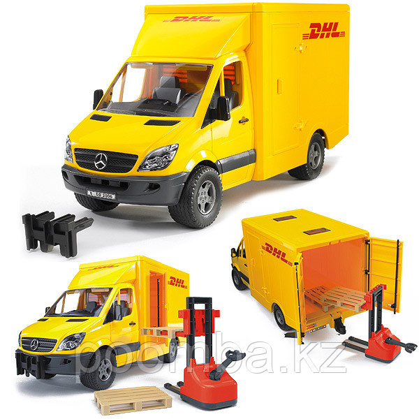 Фургон Mercedes-Benz Sprinter DHL с погрузчиком Bruder