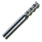 Концевые фрезы 2-х перые (спираль 55°) со сферическим торцем