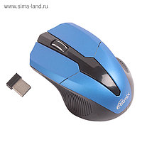 Мышь Ritmix RMW-560, беспроводная, оптическая, 1000 dpi, USB, черно-синяя