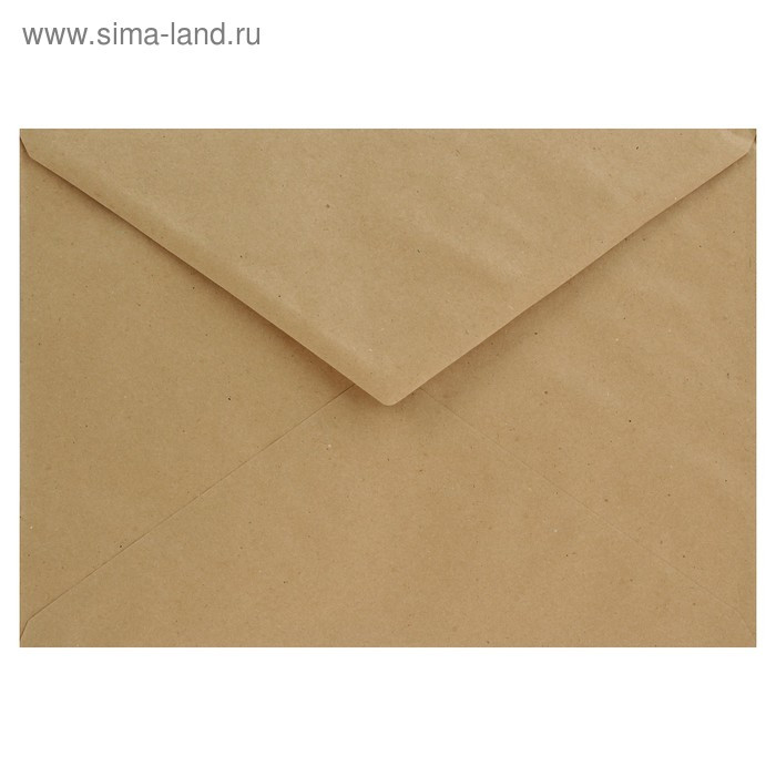 Конверт почтовый крафт С4 229х324мм, треугольный клапан, клей, 90г/м2, 250шт