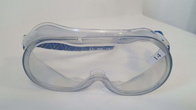 Модель № 14. Защитные очки прозрачные закрытого типа непрямой вентиляции.